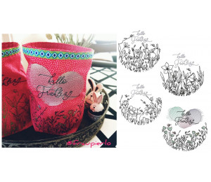 Stickserie - ITH Lichtbeutel Blumenwiesen